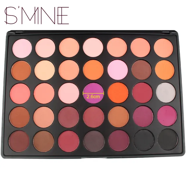 hot selling private label eyeshadow 35 color matte shimmer high