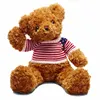 Plush teddy toy with magnet in ears and eyes stuffed shy curious bear