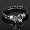 casting clasp leather bracelet braided leather bracelets for men retro clasp dragon bracelet men