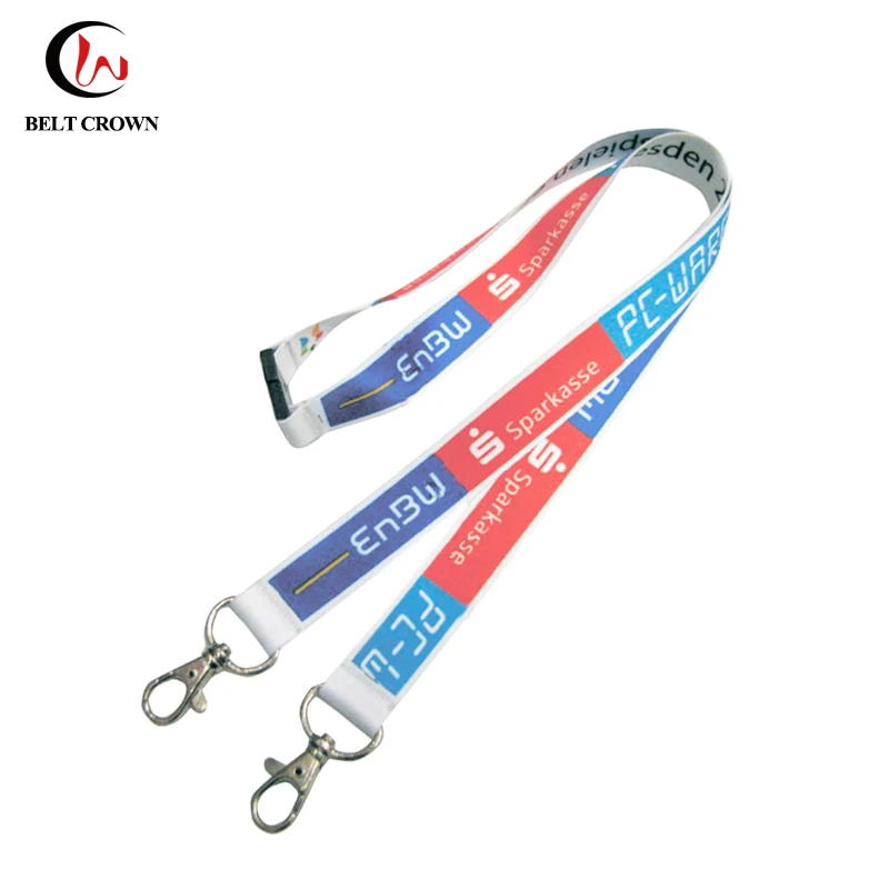 Double J Hook Lanyard For Badge Holder - Buy Double J Hook Lanyard ...