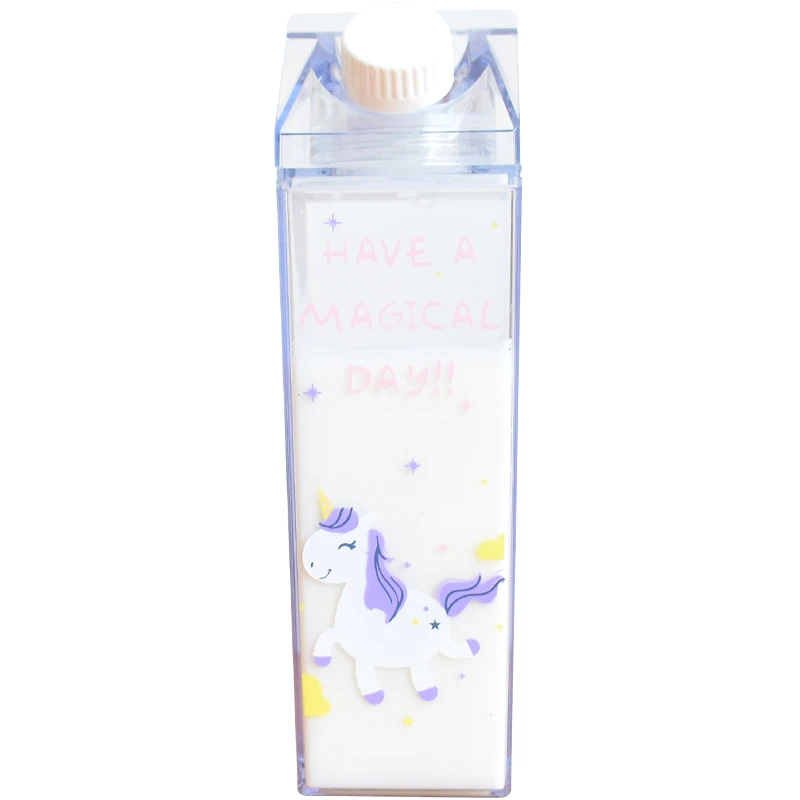 

Beverage Bottle,Unicorn Plastic Milk Bottle,Water Bottle Plastic, Clear