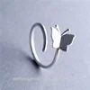 butterfly shape women jewelry travel 925 silver bangle adjustable bracelets bangles