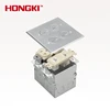 120V Durable Stainless Steel Screw Open Floor Box Assembly