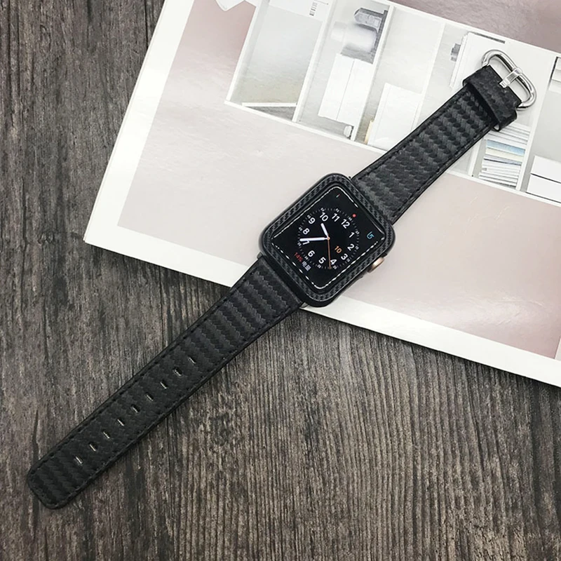 Xddz 2019 Carbon Fiber Hard Shell Case For Apple Watch 1/2/3/4/5,38mm