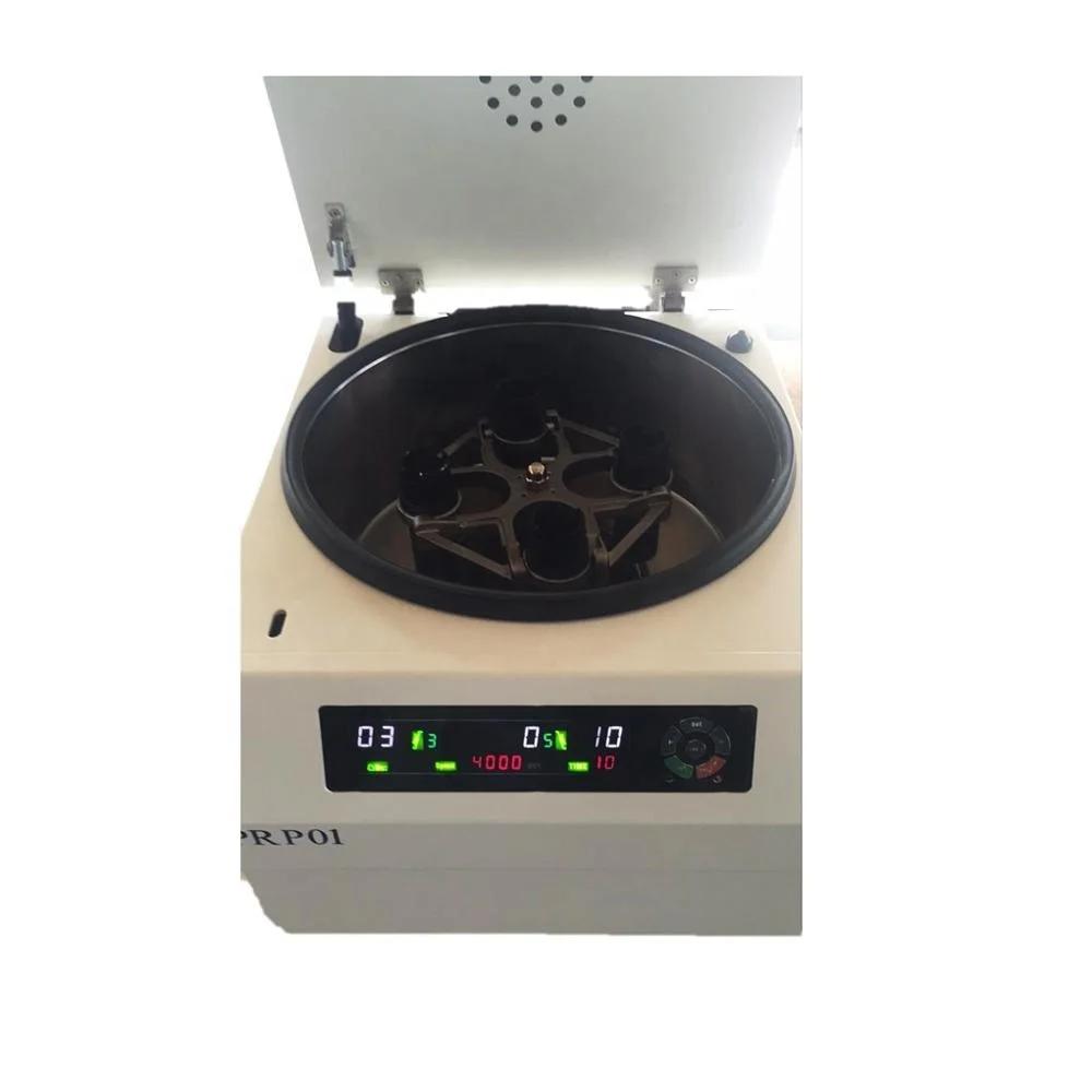 

Hot sale clinical blood plasma PRP centrifuge with swing out rotor for different prp kit