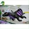 2.2M Long Black Giant Inflatable Flying Dragon With Purple Wings