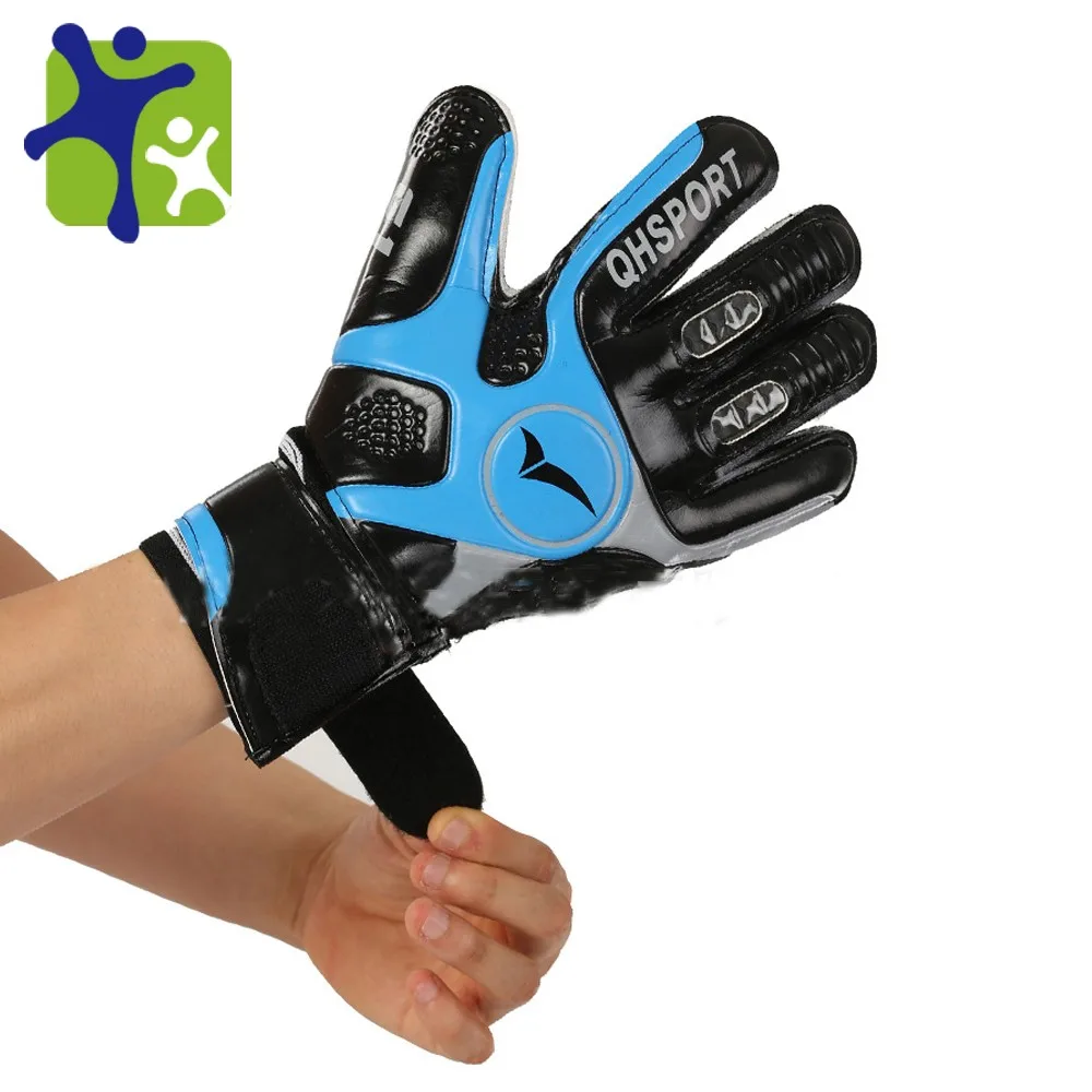 Black Pu Customized Top Quality Goalkeeper Gloves For Football And