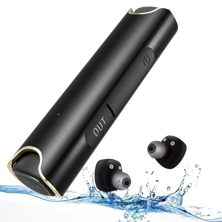 IP67 Waterproof Dustproof Sport Wireless Earbuds Earphone With charging box Built in power bank