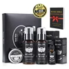NEW Perfect Men's Beard Care Gift Set Beard Grooming Kit 4pcs Beard Oil, Balm, Wash & Conditioner OEM Grooming Kit