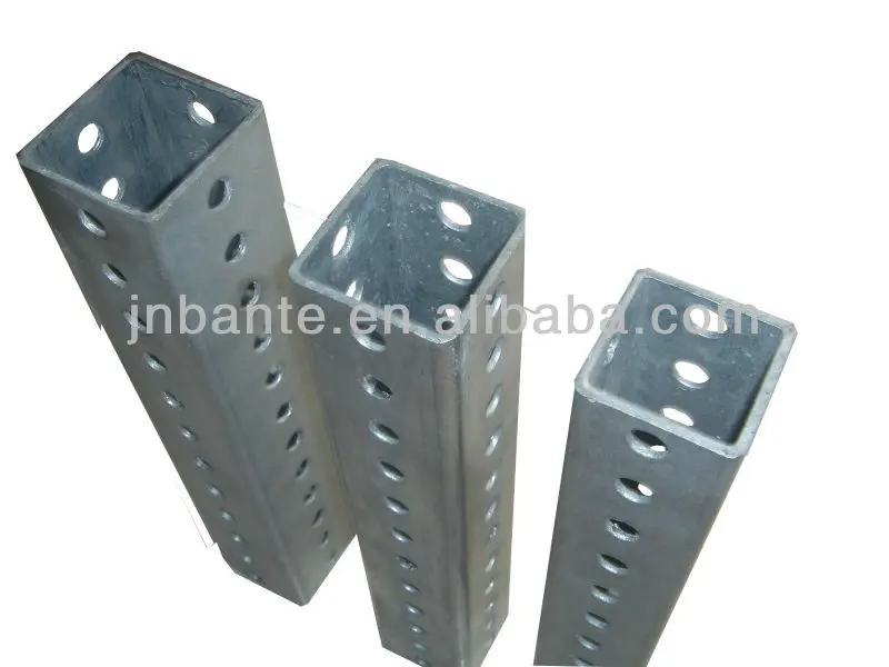 Galvanized Steel Sign Post with High Yield Strength