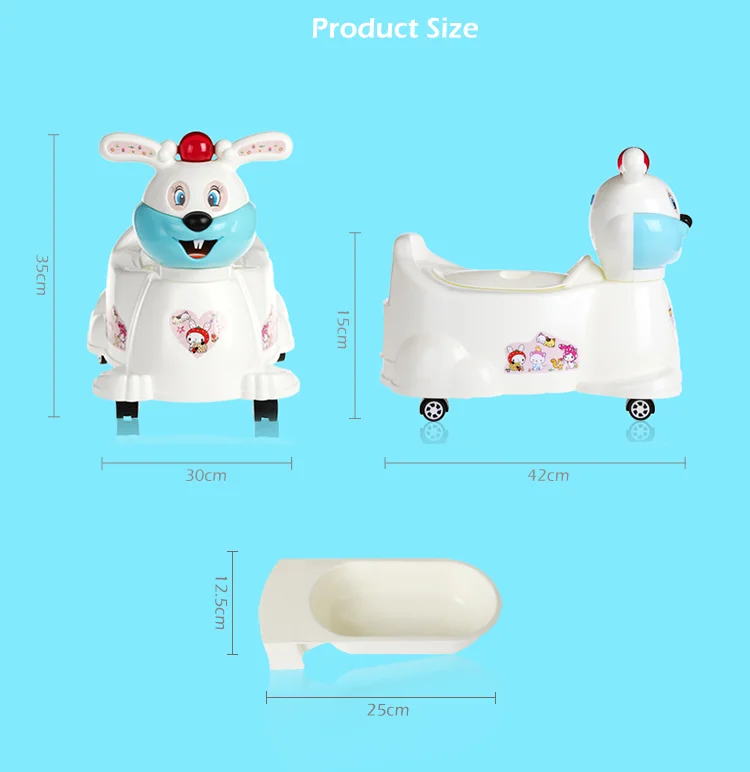 Alibaba trade assurance china factory cheap price 2 in 1 plastic trainer toilet baby potty car