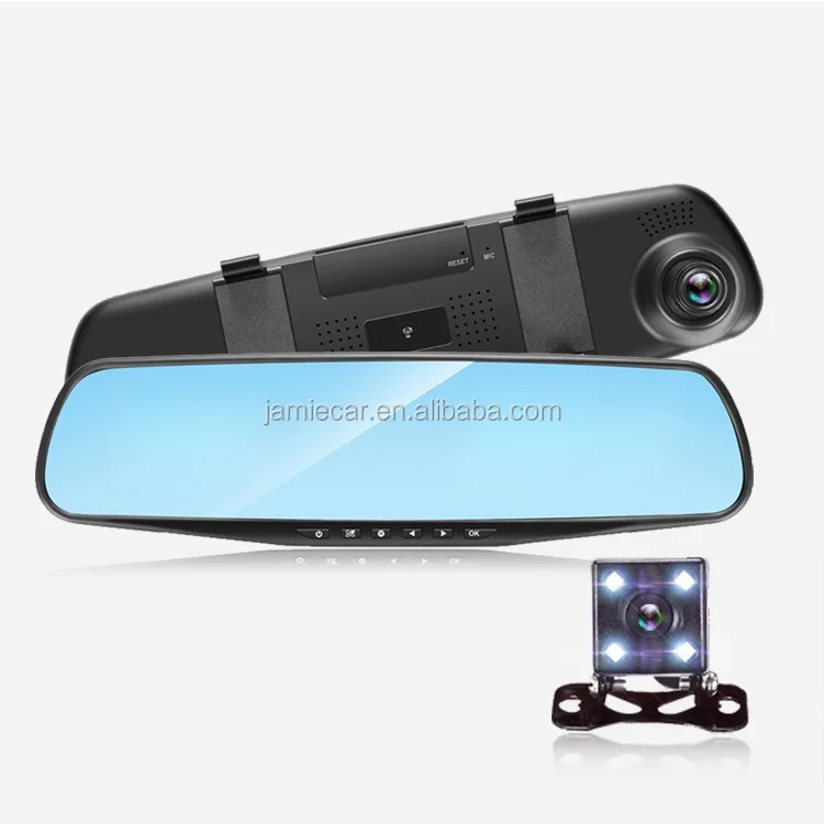 Source Hot Selling 4.3 Inch Rearview Mirror 24H Smart Car DVR Dual