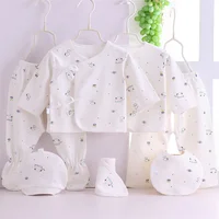 

One set 7pcs cotton Baby Children's Clothing Spring 0-6 months Baby Clothes Summer Newborn Baby rompers Clothes sets