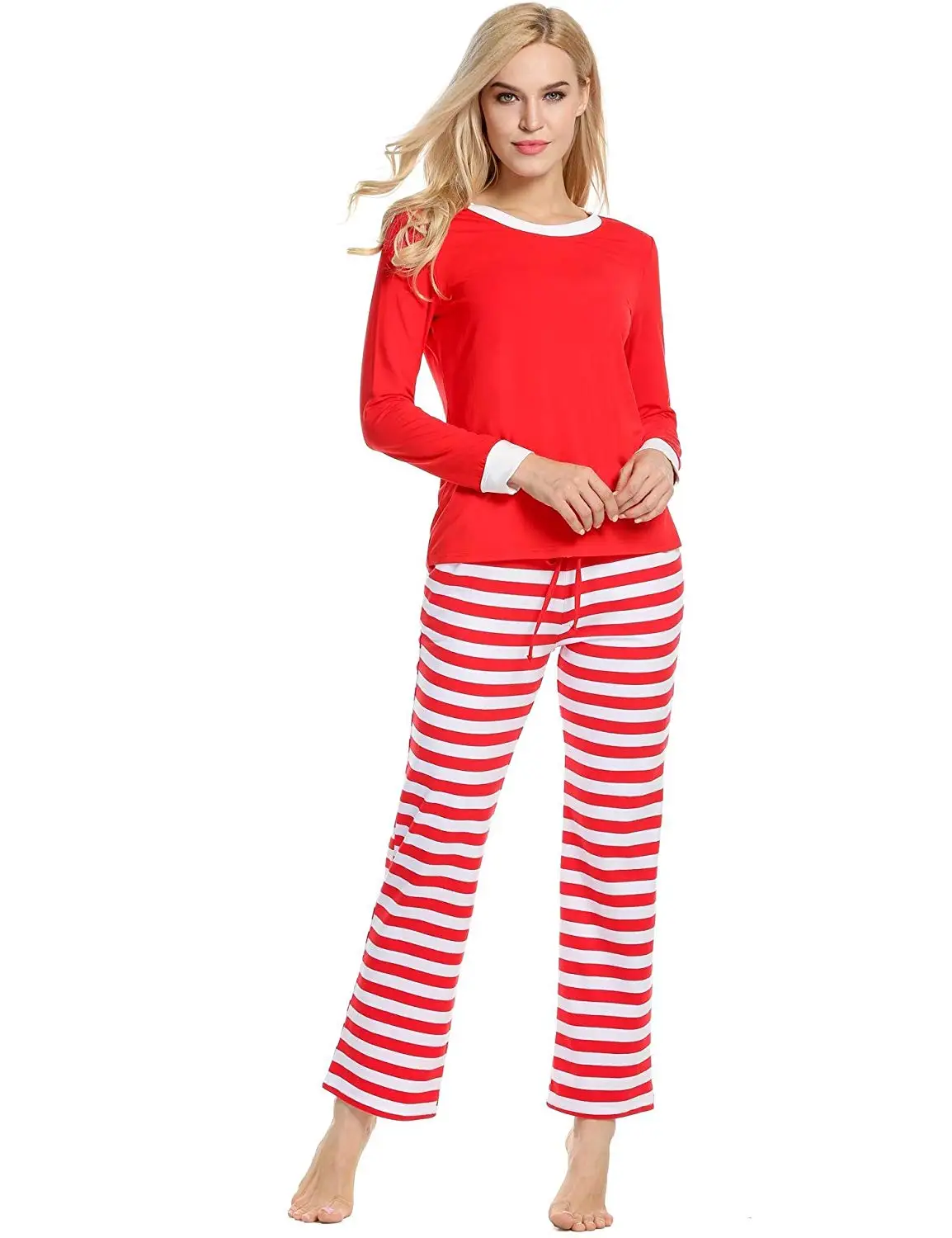 get quotations zouvo cotton sleepwear men women christmas pajamas winter long sleeve and stripe bottoms cotton pj set - Christmas Pajamas Women get quotations zouvo cotton sleepwear men women christmas pajamas winter long sleeve and stripe bottoms cotton pj set - Christmas Pajamas Women