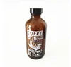 8oz 16oz 32oz Clear Round Shape Syrup Cold Pressed Juice Kombucha Boston Kombucha CO2 Glass Bottles with Plastic Caps