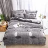 Super soft bed sheet set bedroom grey twin sheets brushed microfiber bed sheets