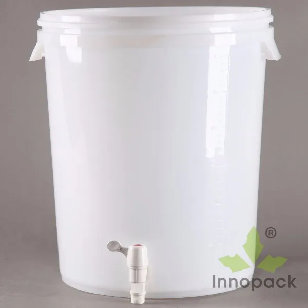 Clear 30l Plastic Brewing Bucket With Lid For Homebrew Buy Plastic Bucket,Brewing Bucket,30l
