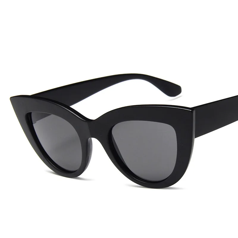 

wholesale brand design plastic trendy cat eye sun glasses custom logo shades fashion cateye sunglasses women