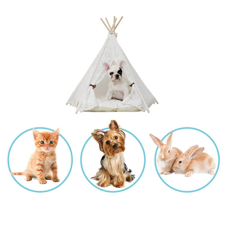 Fence Plastic Portable Fabric Indoor Pet Bed Dog House
