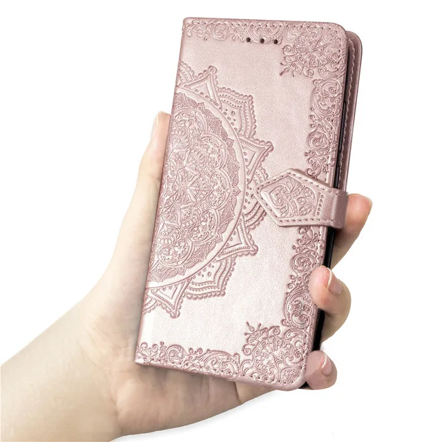

3D Mandala Flower Leather Case For Huawei P Smart Nova 3i Texture Flip Cover Wallet Funda For P30 LITE Y9 2018