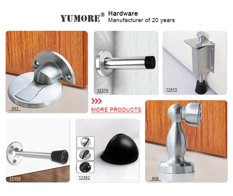 Cheap And Fine Metal Door Wedge Stopper,Stainless Steel Sliding Roller