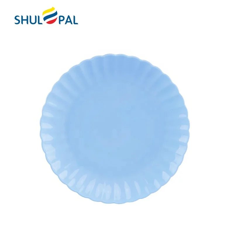 

High quality tempered blue opal glassware dessert plate