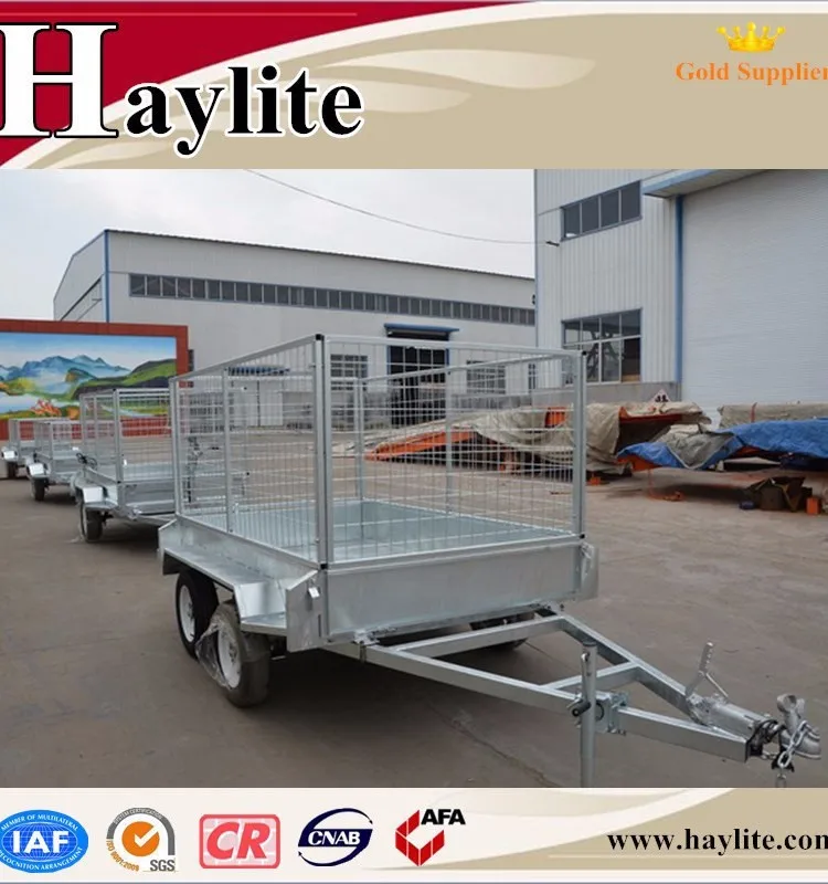 Galvanized Axle Tipping Box Trailer For Farm Use .jpg