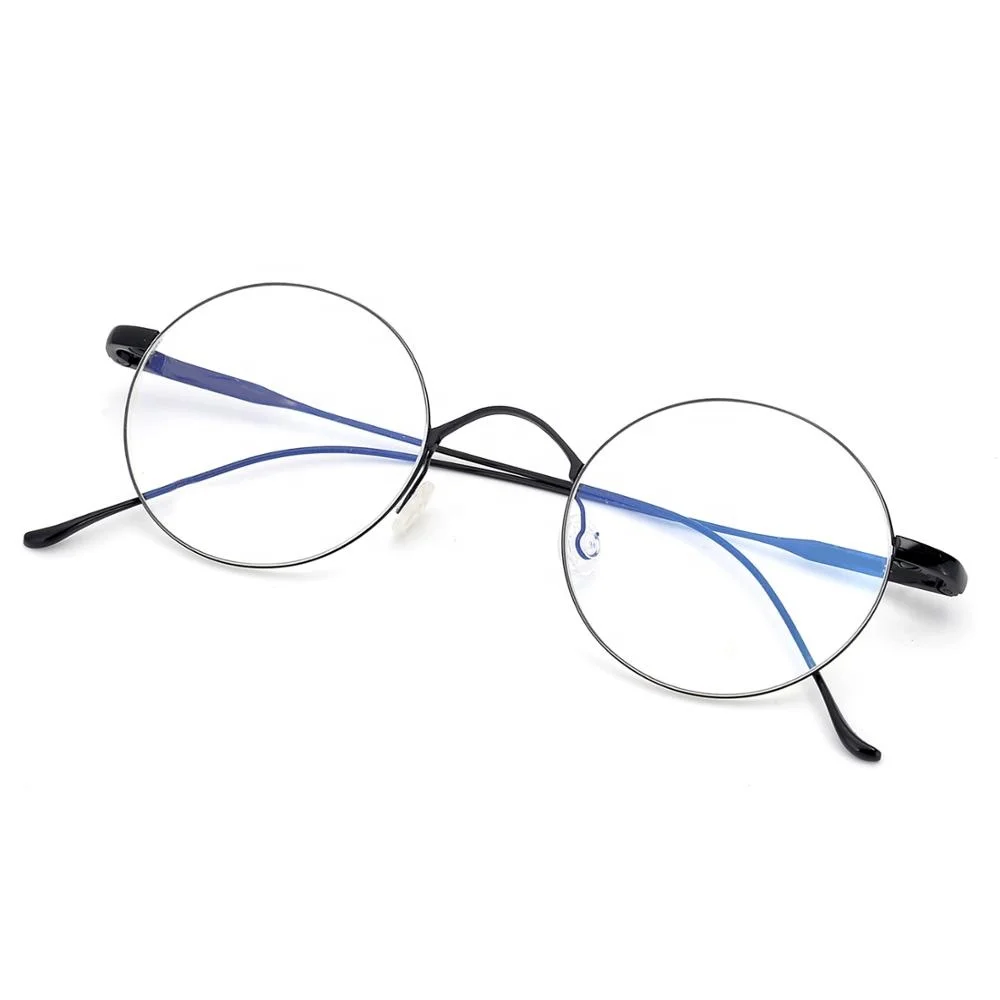 

New Fashion Design Unisex Clear Lenses Retro Round Titanium Glasses for Reading China Wholesale