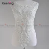 Hight quality wedding ivory beaded rhinestone bodice patches for dress WFB-140
