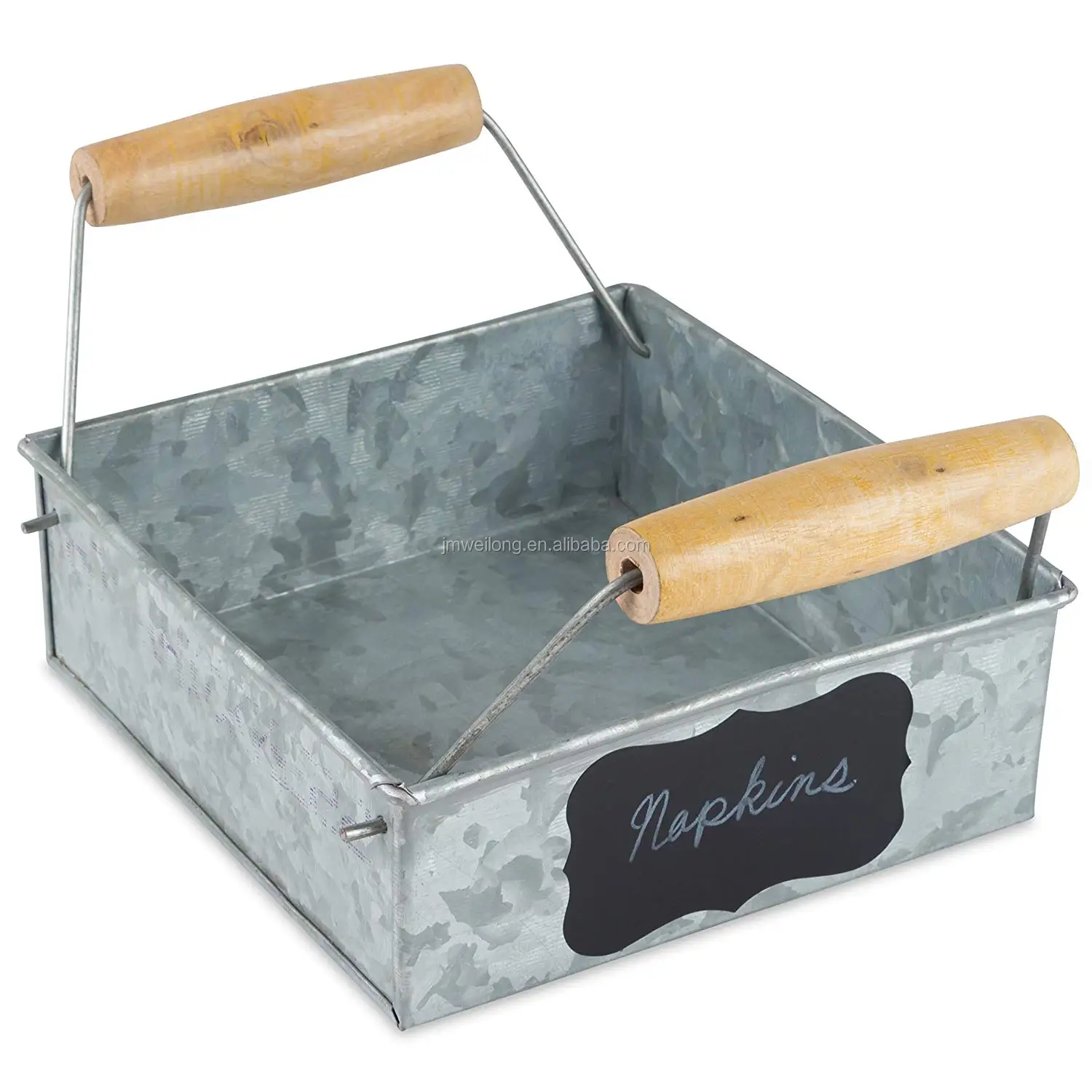 Square Metal Napkin Holder Vintage Galvanized Metal Tissue Holder Buy