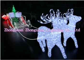 Light Up Led Santa Reindeer Sleigh Christmas Decoration Light Up Led Santa Reindeer Sleigh Christmas Decoration