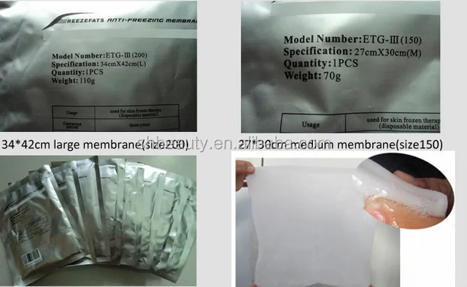 Big size 34X42 110g antifreeze membrane cryo anti freeze membrane
