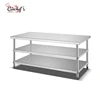 Kitchen Equipment Three Layers Stainless Steel Working Table,Stainless Steel Work Table For Sale
