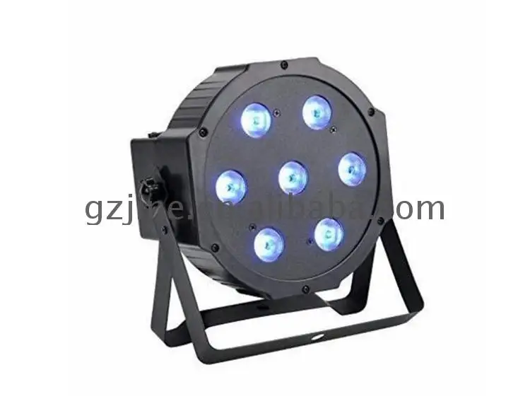 7pcs 9w rgvw par light