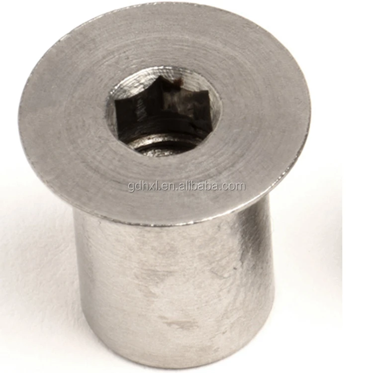 Stainless Steel Csk Socket Countersunk Sleeve Nut Buy Hex Socket Nut,Fasteners Sleeve Nuts