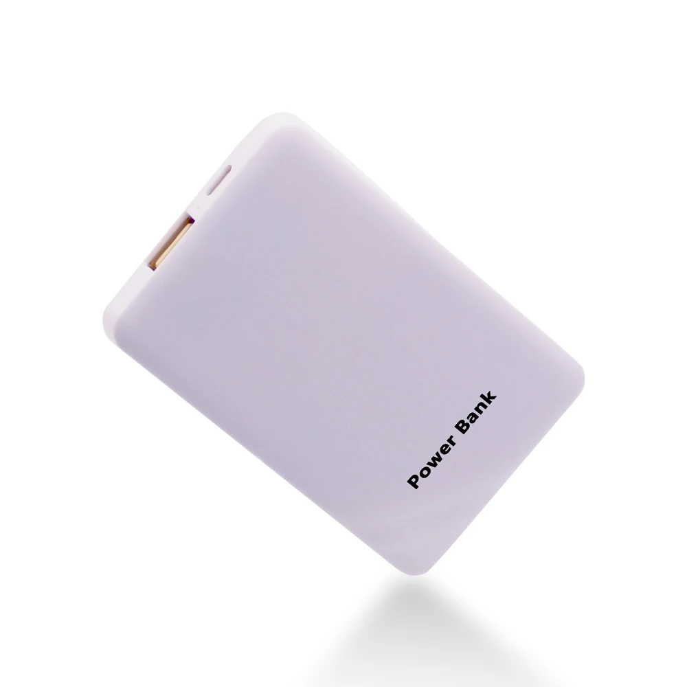 

Best Seller in UK 2200mAh Ultra Slim Credit Card Power Bank for Mobile Phones Thinnest Powerbank Small Charger, White(support custom)