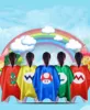 Dropshipping Super Mario Cape and Mask Set Costume kids birthday party favor Superhero Style Cosplay Costumes and Halloween Gift