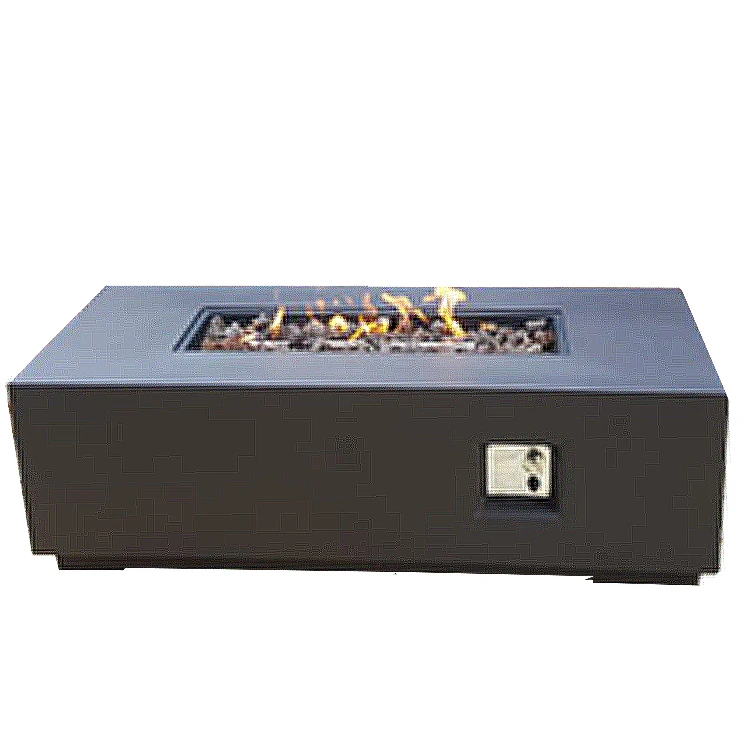 Patio Gas Fire Pit Garden Heating Modern Style 24 Optional Colors