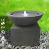 Natural simple Garden stone round fountain with LED light