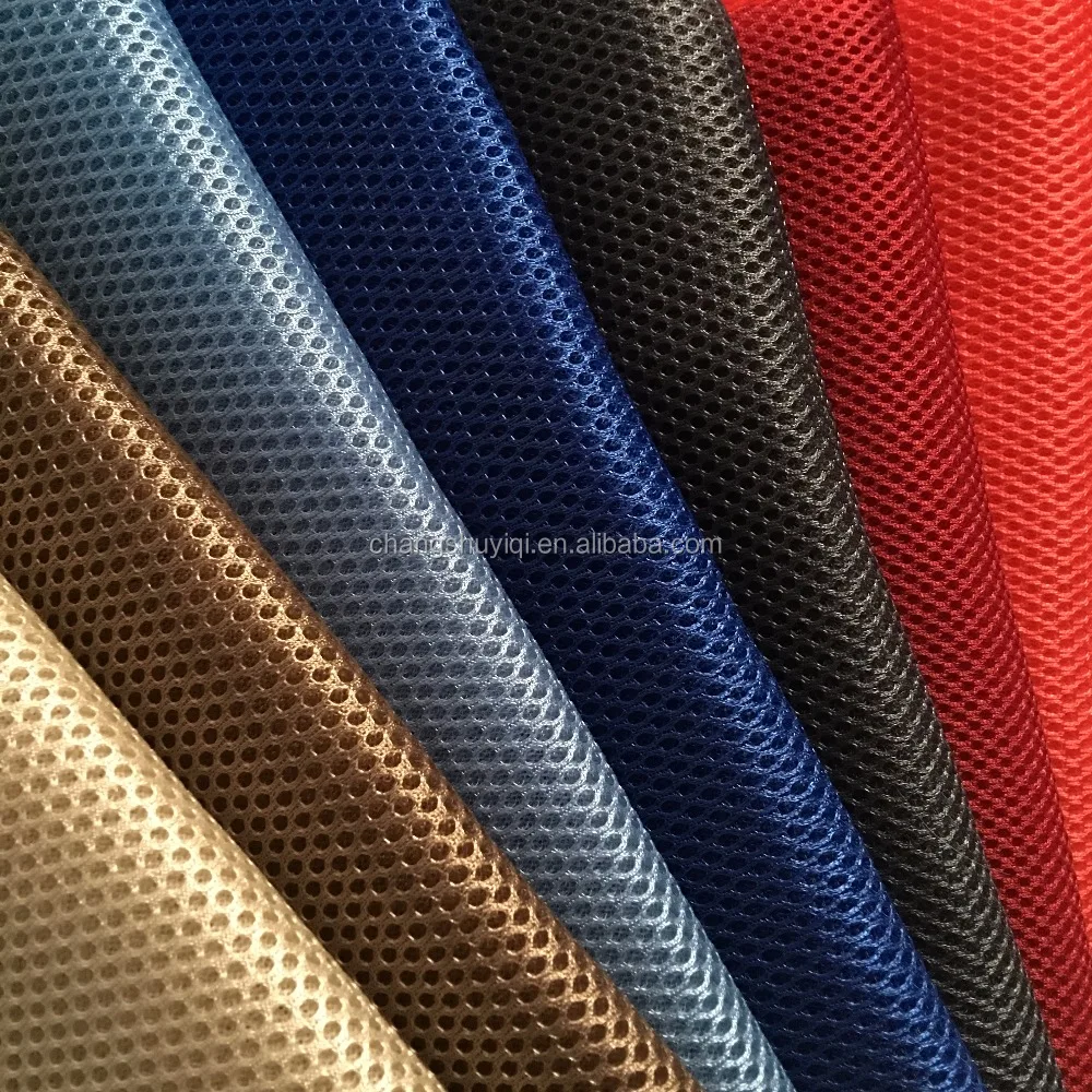 
3d air mesh fabric polyester spacer mesh for mesh fabric for chair bag sports shoes 