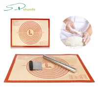 

New Customizable Non-Stick Silicone Pastry Mat Extra Large with Measurements for Silicone Baking MatOven LinerDough Rolling Mat