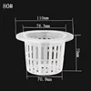 80#70 Garden Greenhouse hydroponics planting basin with plastic net basket for vegetable grow Pot