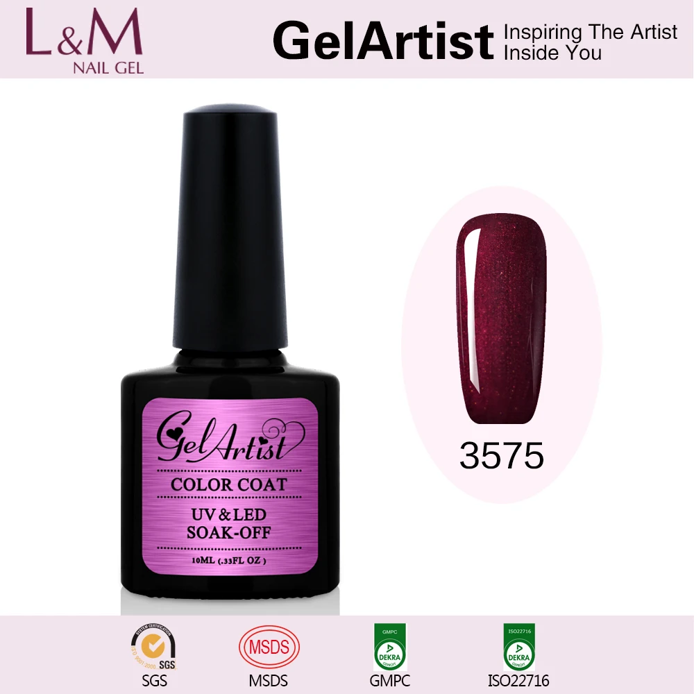 

GelArtist Permanent Nail Polish uv Soak Off Gel Polish, 128 colors