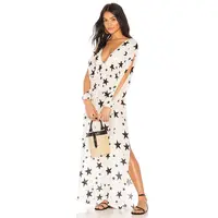 

Star Starry Maxi Cover Up Beach Dress