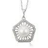 32625 Xuping fashion women jewelry pentagon shaped imitation pearl pendant