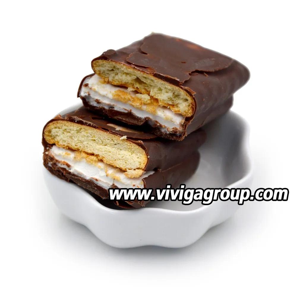 Wholesale Crispy Chocolate Jam Coated Marshmallow And Biscuit Buy