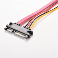 

1PC 30cm 22Pin SATA Cable Male to Female 7+15 Pin SATA Data Power Combo Extension Cable