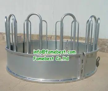 Round Bale Feeders Animals Hay Feeder For Cattle And Horse