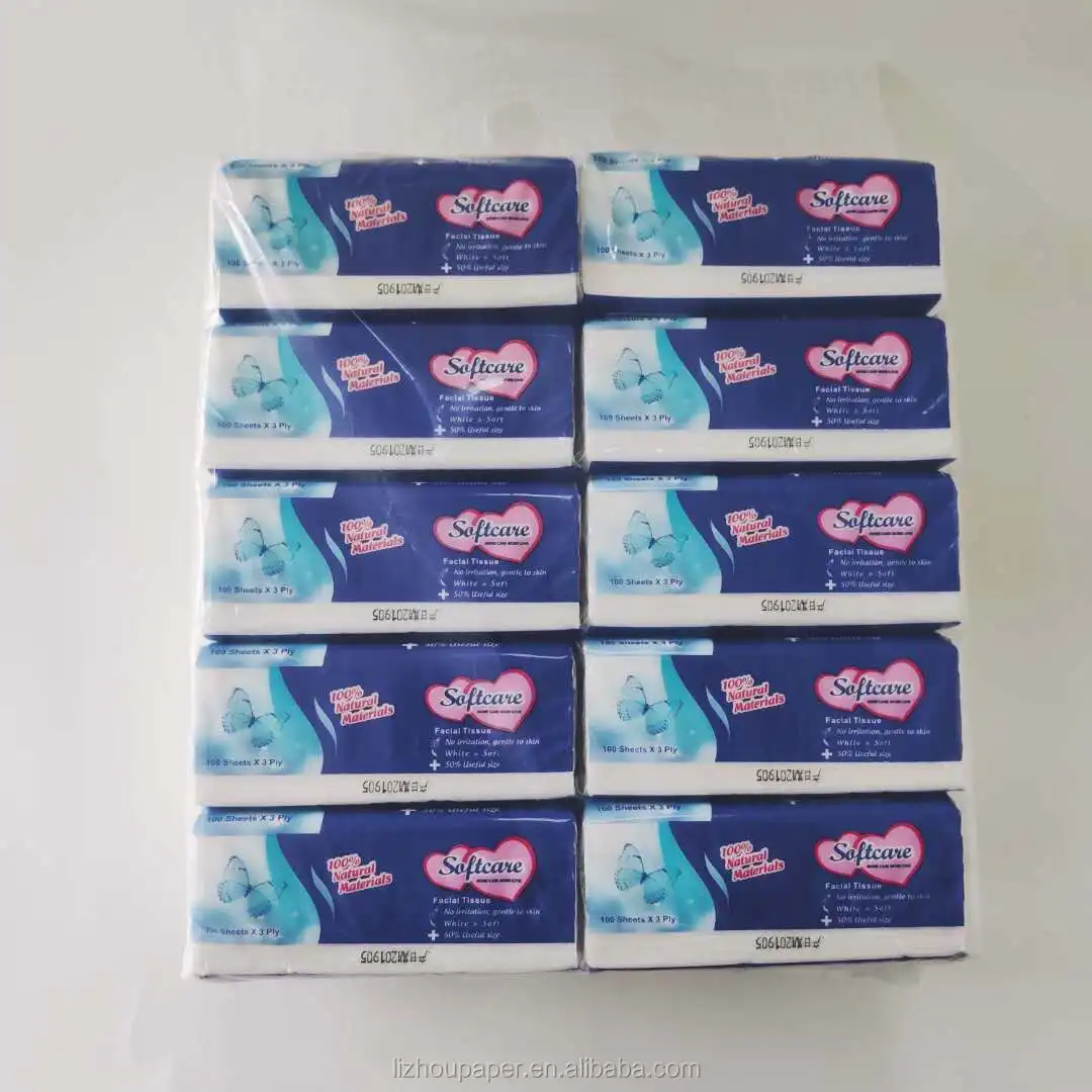 Wholesale Price Cheap Biodegradable Household Soft Facial Tissue Paper