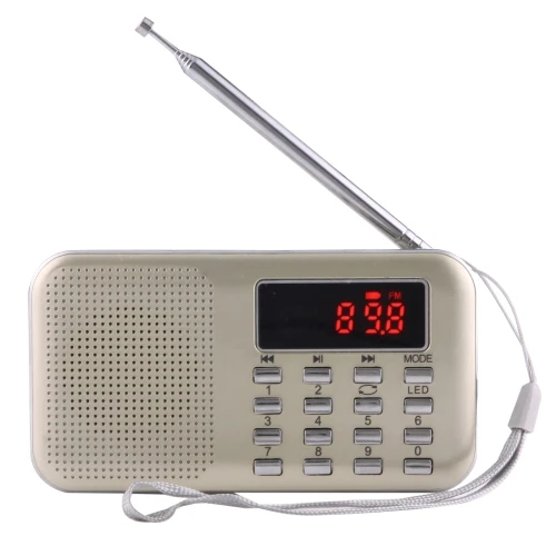 

Y-896 Portable Stereo LCD Digital FM AM Radio Speaker, Rechargeable Li-ion Battery, Support Micro TF Card / USB / MP3 Player, N/a